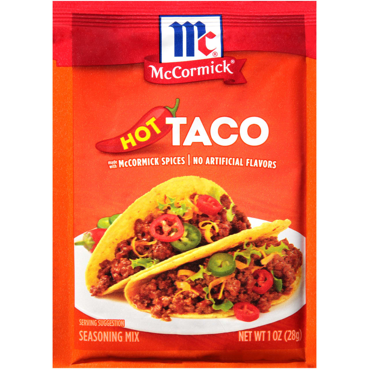 MCCORMICK HOT TACO SEASONING MIX 1OZ