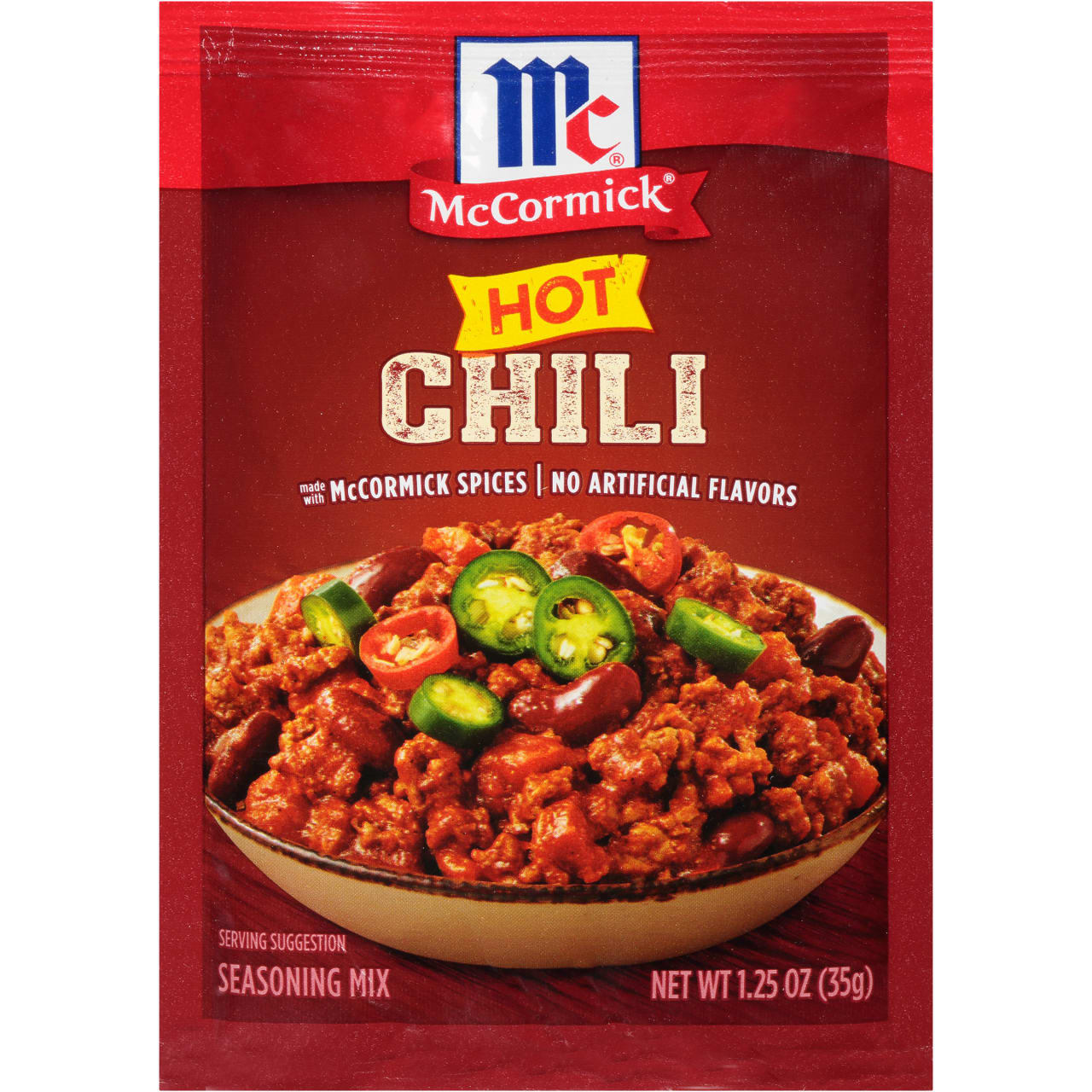 MCCORMICK HOT CHILI SEASONING MIX 1.25OZ