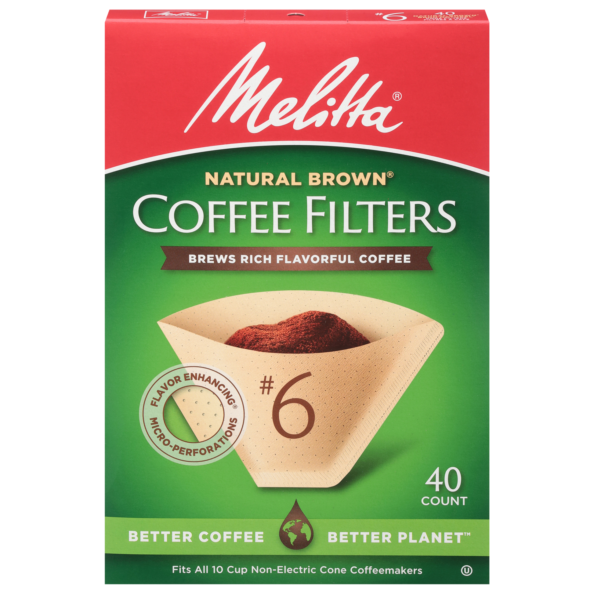 MELITTA COFFEE FILTERS #6 40P