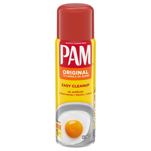 PAM ORIGINAL CANOLA OIL SPRAY 6OZ
