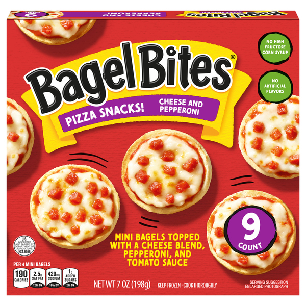 BAGEL BITES CHEESE & PEPPERONI 7OZ