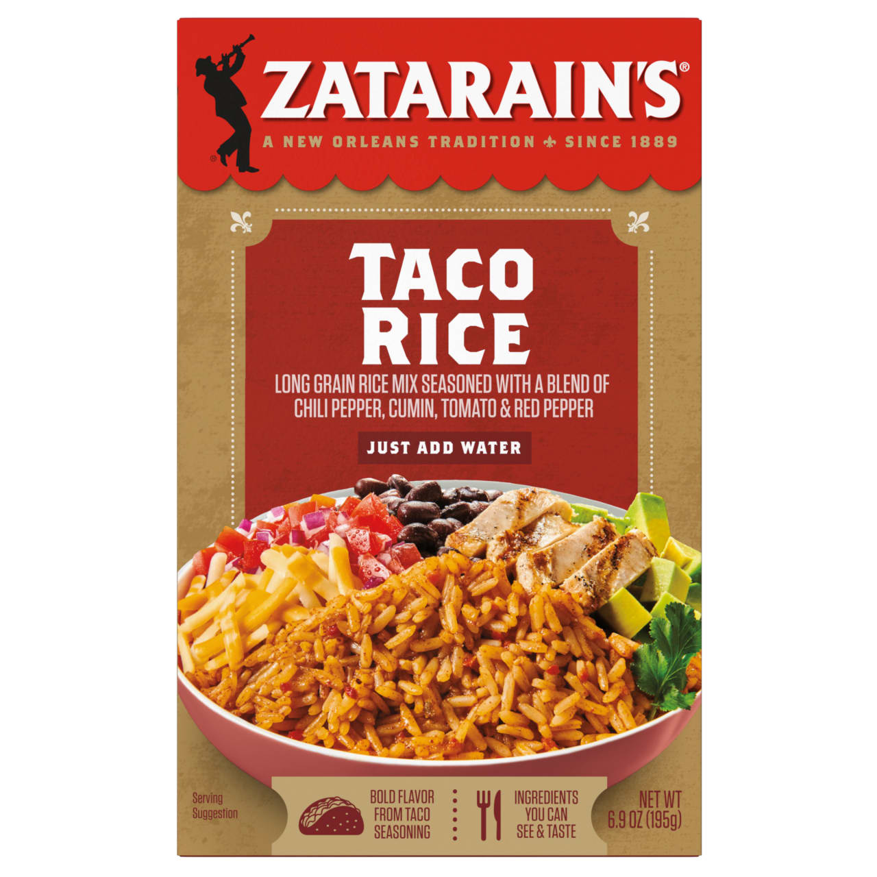 ZATARAINS TACO RICE 6.9OZ