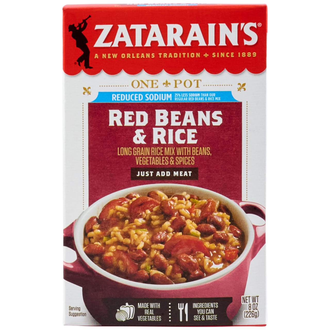 ZATARAINS RED BEANS & RICE REDUCED SOD