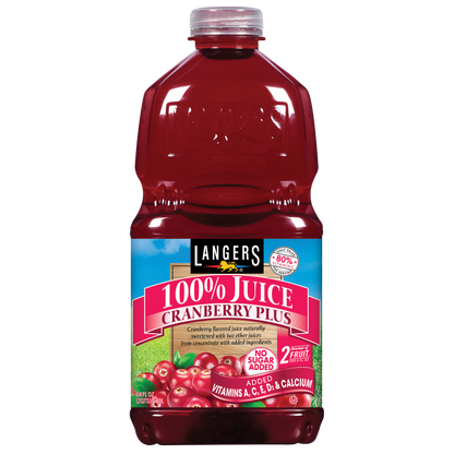 LANGERS CRANBERRY PLUS 64OZ