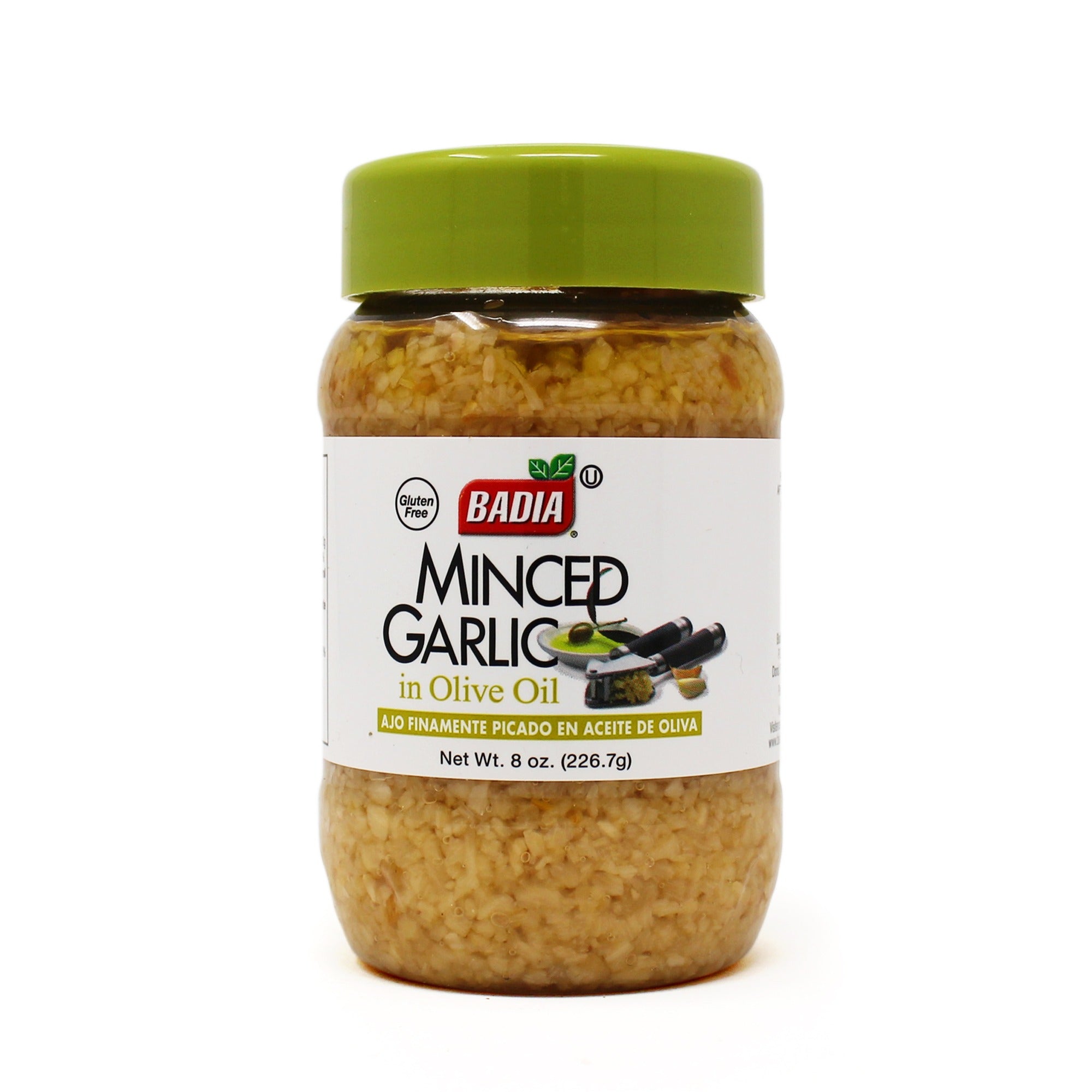 BADIA MINCED GARLIC IN OLIVE OIL 8OZ