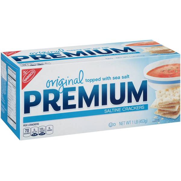 PREMIUM SALTINE CRACKERS 1LB