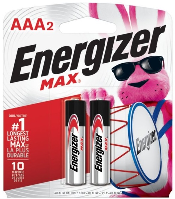 ENERGIZER MAX BATTERIES AAA2
