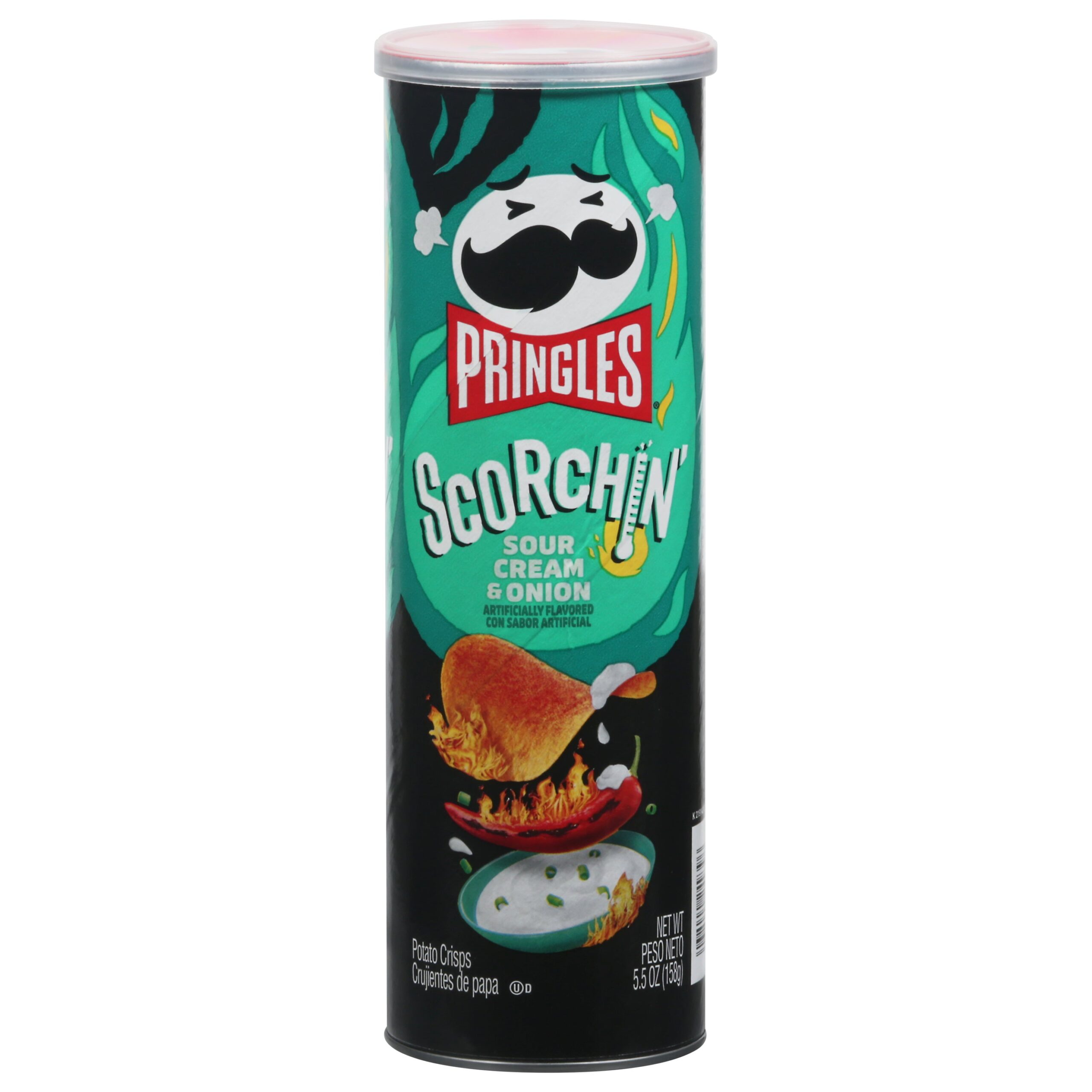 PRINGLES SCORCHIN SOUR CREAM & ONION