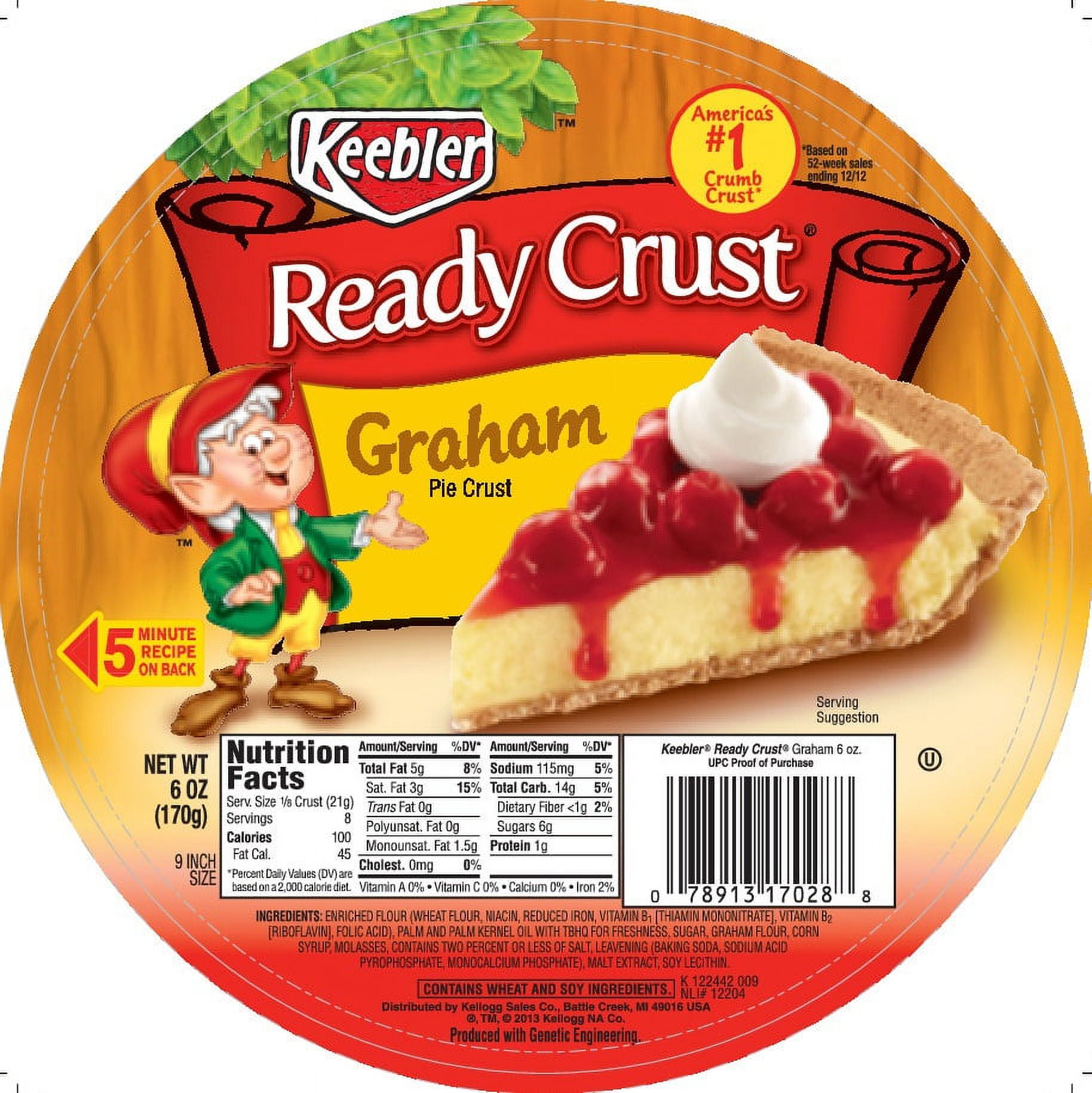 KEEBLER GRAHAM READY CRUST 6OZ