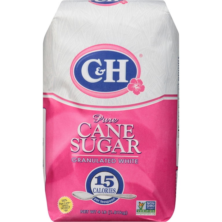 C&H PURE CANE GRANULATED SUGAR 4LB