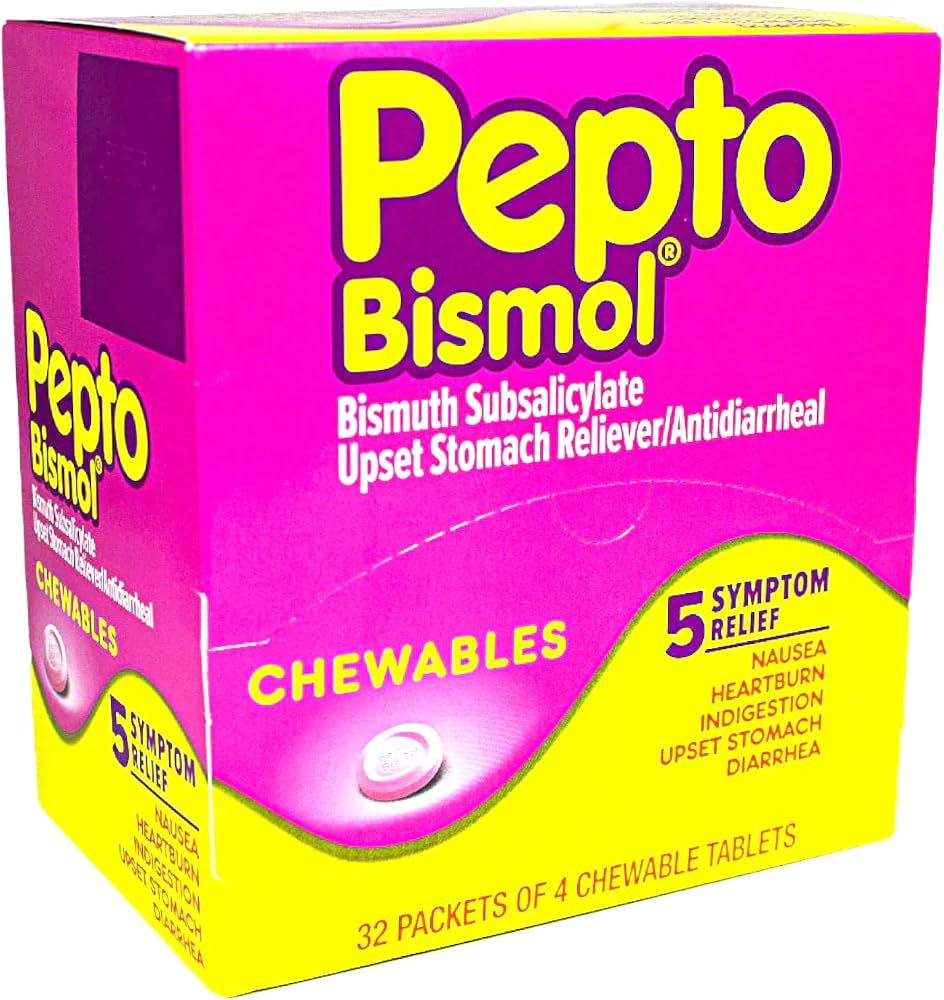 PEPTO BISMOL CHEWABLE TABLETS 4P