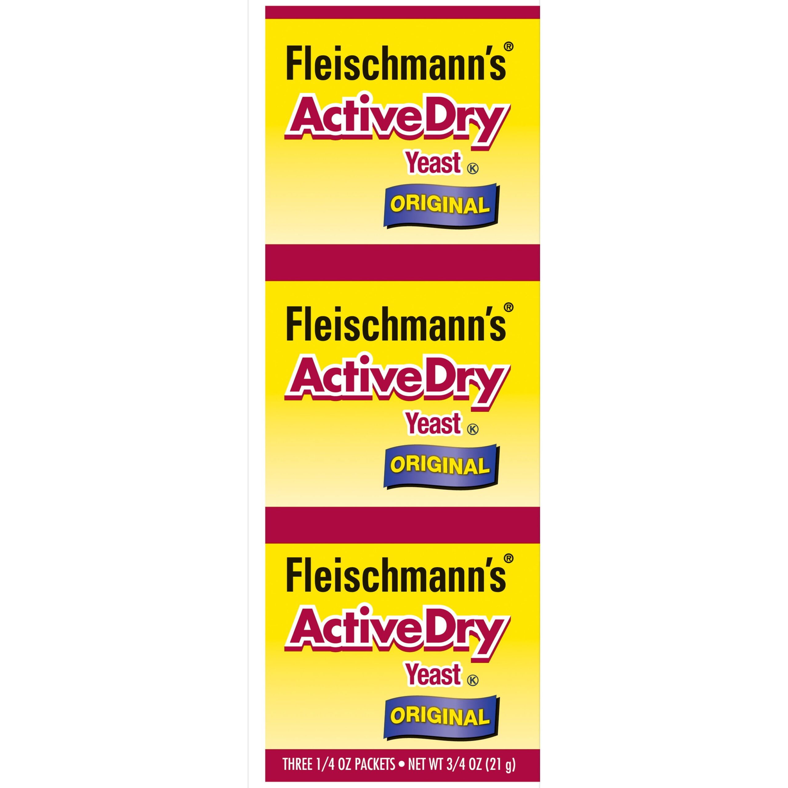 FLEISCHMANNS ACTIVE DRY YEAST 0.75OZ