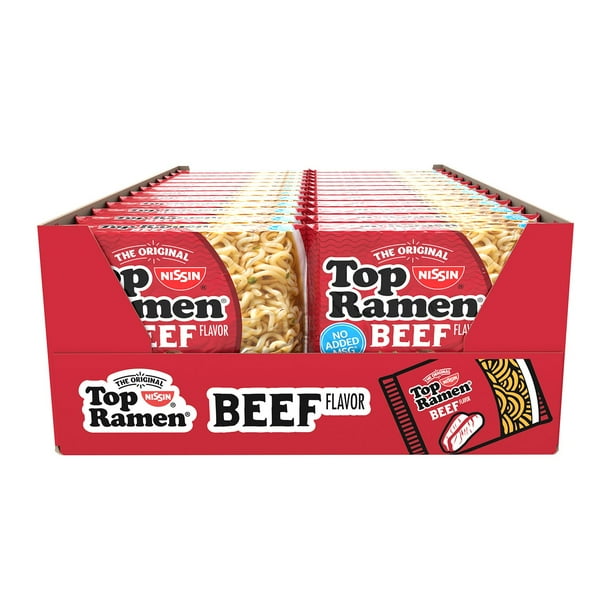 NISSIN TOP RAMEN BEEF 24P