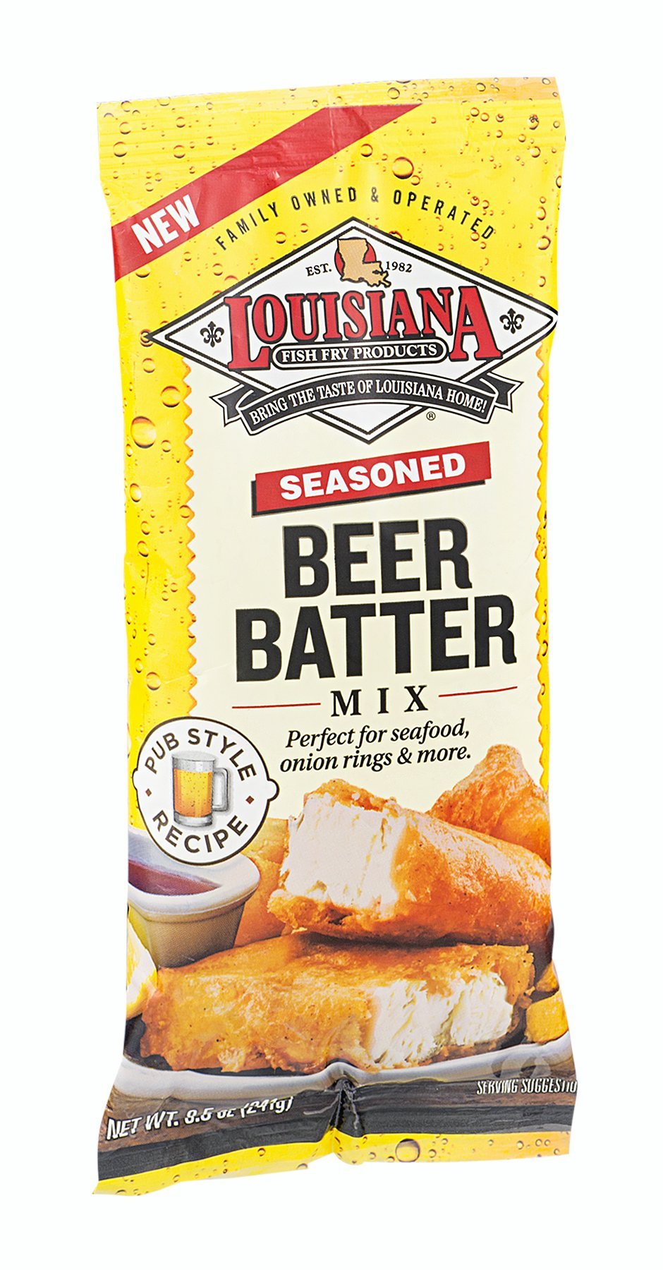 LOUISIANA SEASONED BEER BATTER MIX 8.5OZ