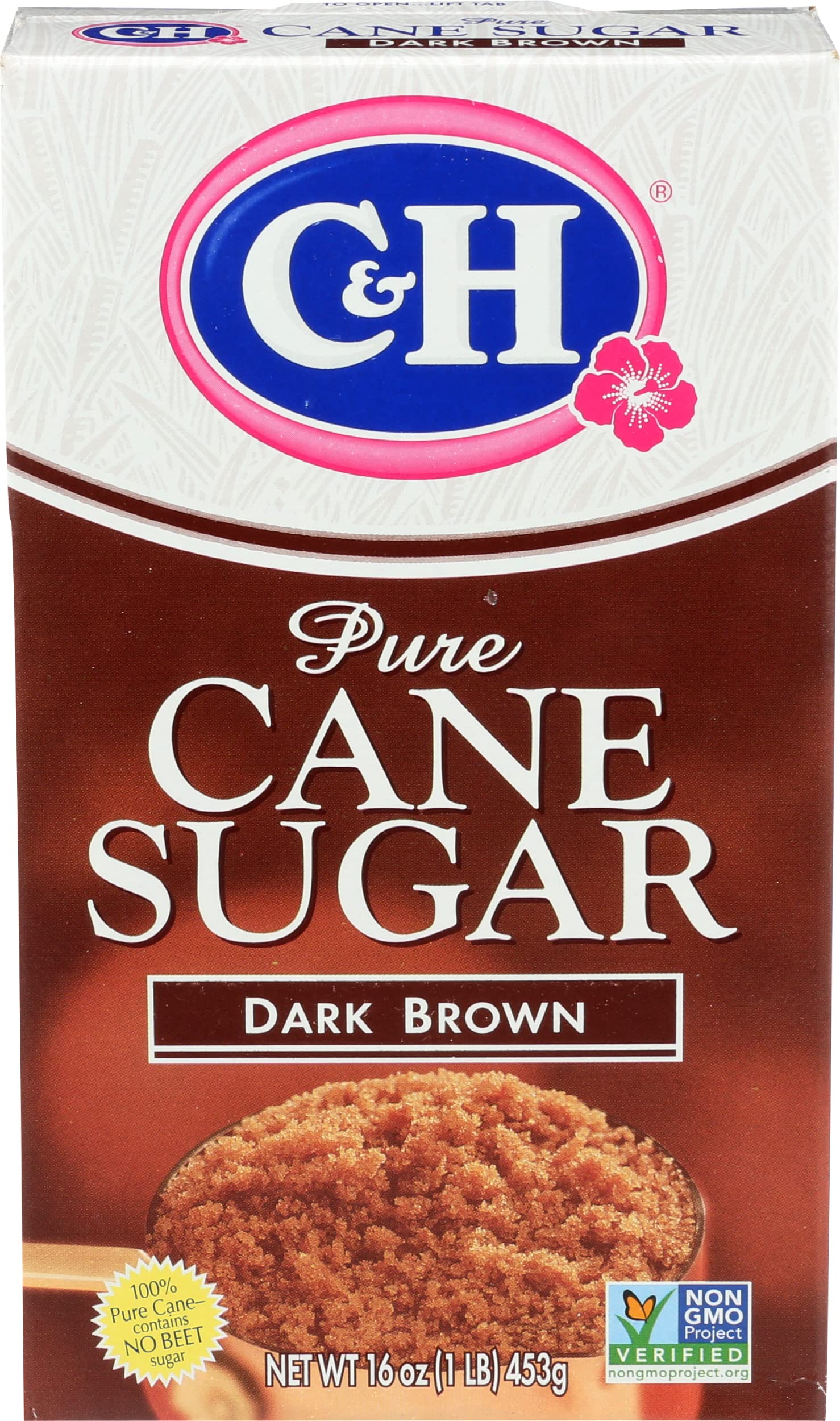 C&H CANE SUGAR DARK BROWN 1LB