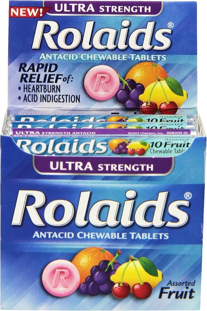 ROLAIDS ANTACID FRUIT 10 CHEWABLES