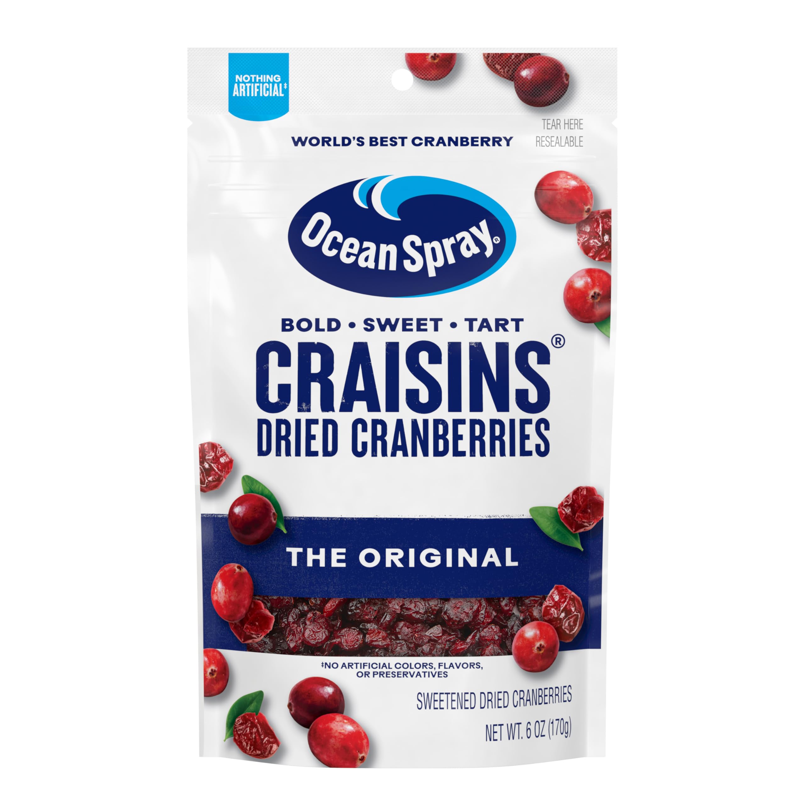 OCEAN SPRAY CRAISINS DRIED CRANBERRIES 6OZ