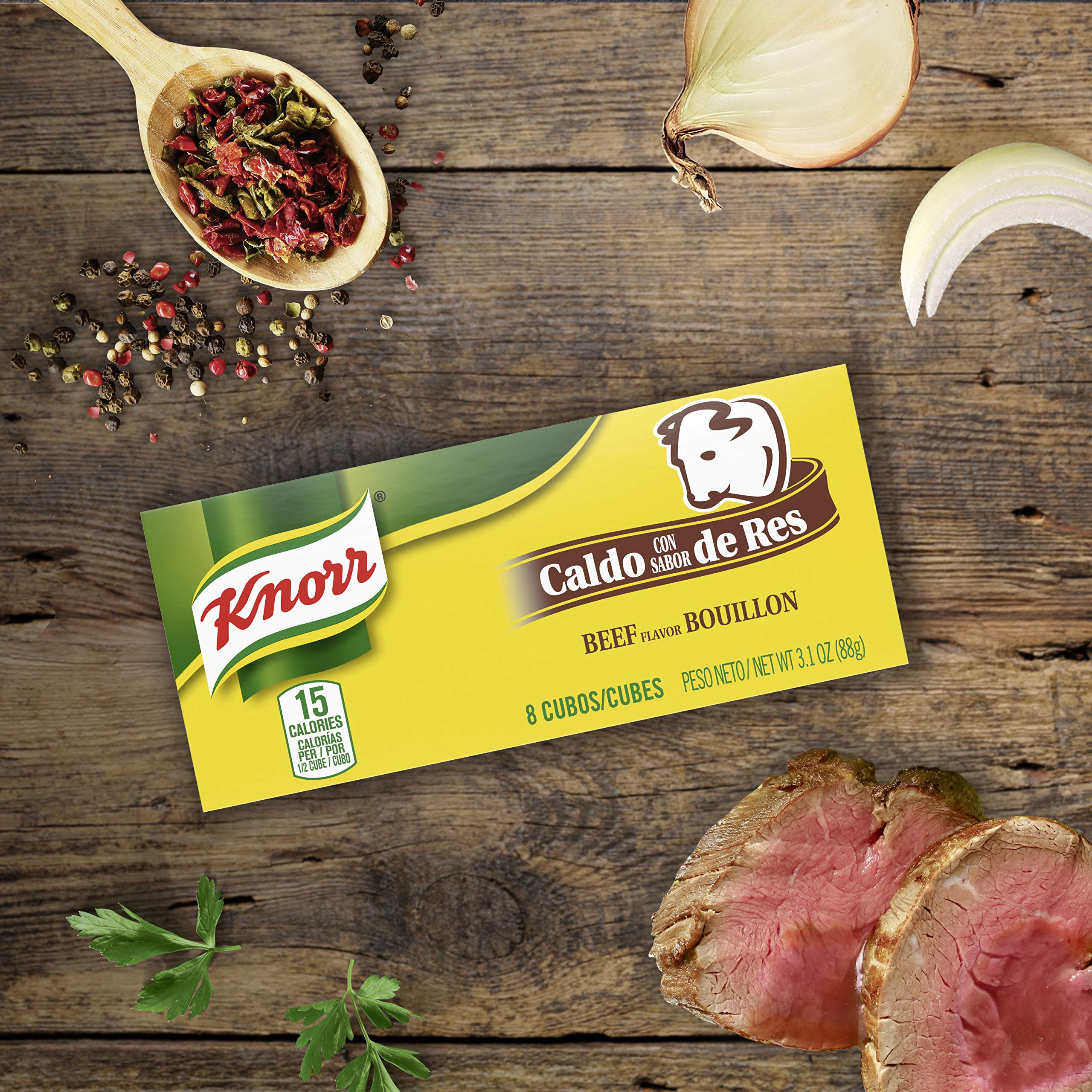 KNORR BEEF FLAVOR BOUILLON 3.1OZ
