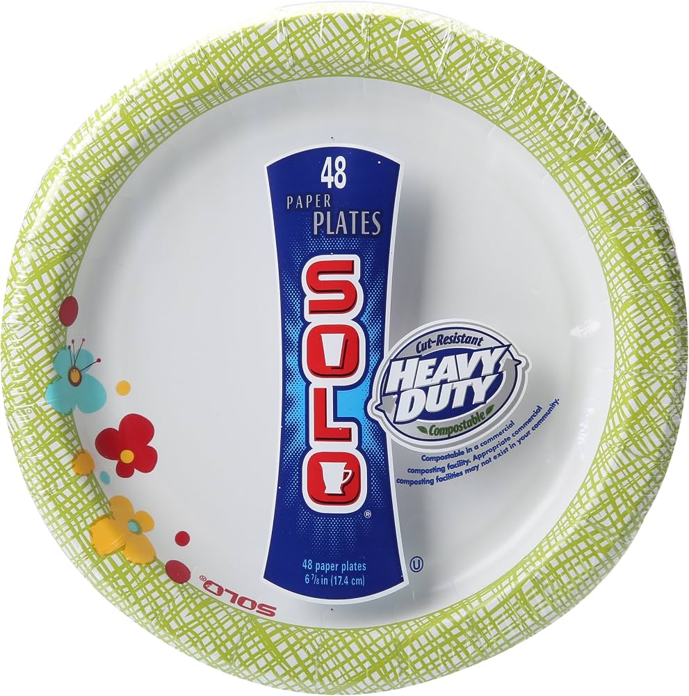 SOLO PAPER PLATES 48P