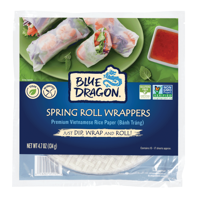 BLUE DRAGON SPRING ROLL WRAPPERS 4.7OZ