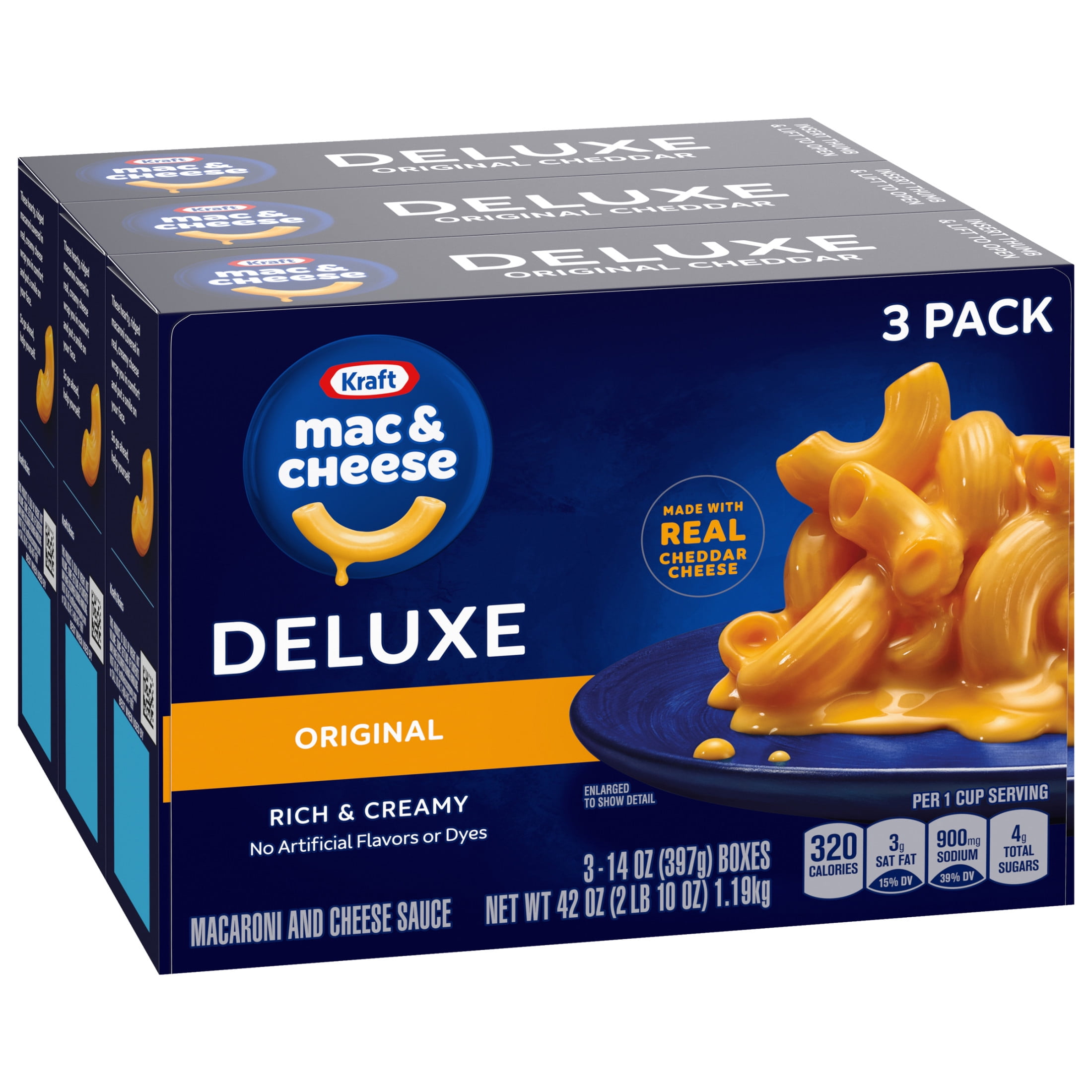 KRAFT DELUXE ORIGINAL CHEDDAR 14Z