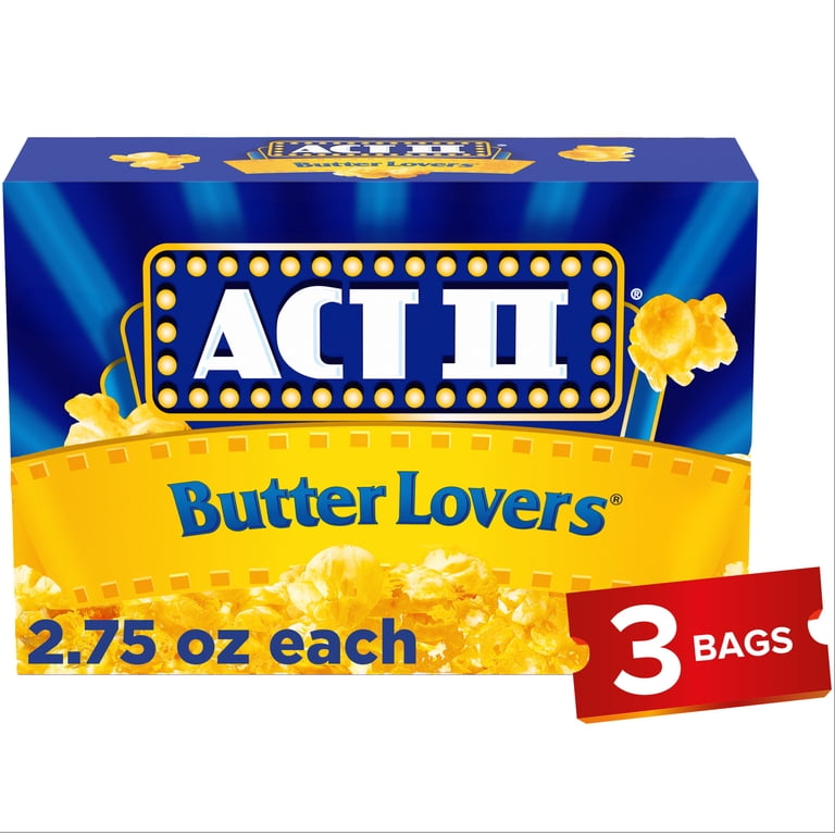 ACT II BUTTER LOVERS 3P