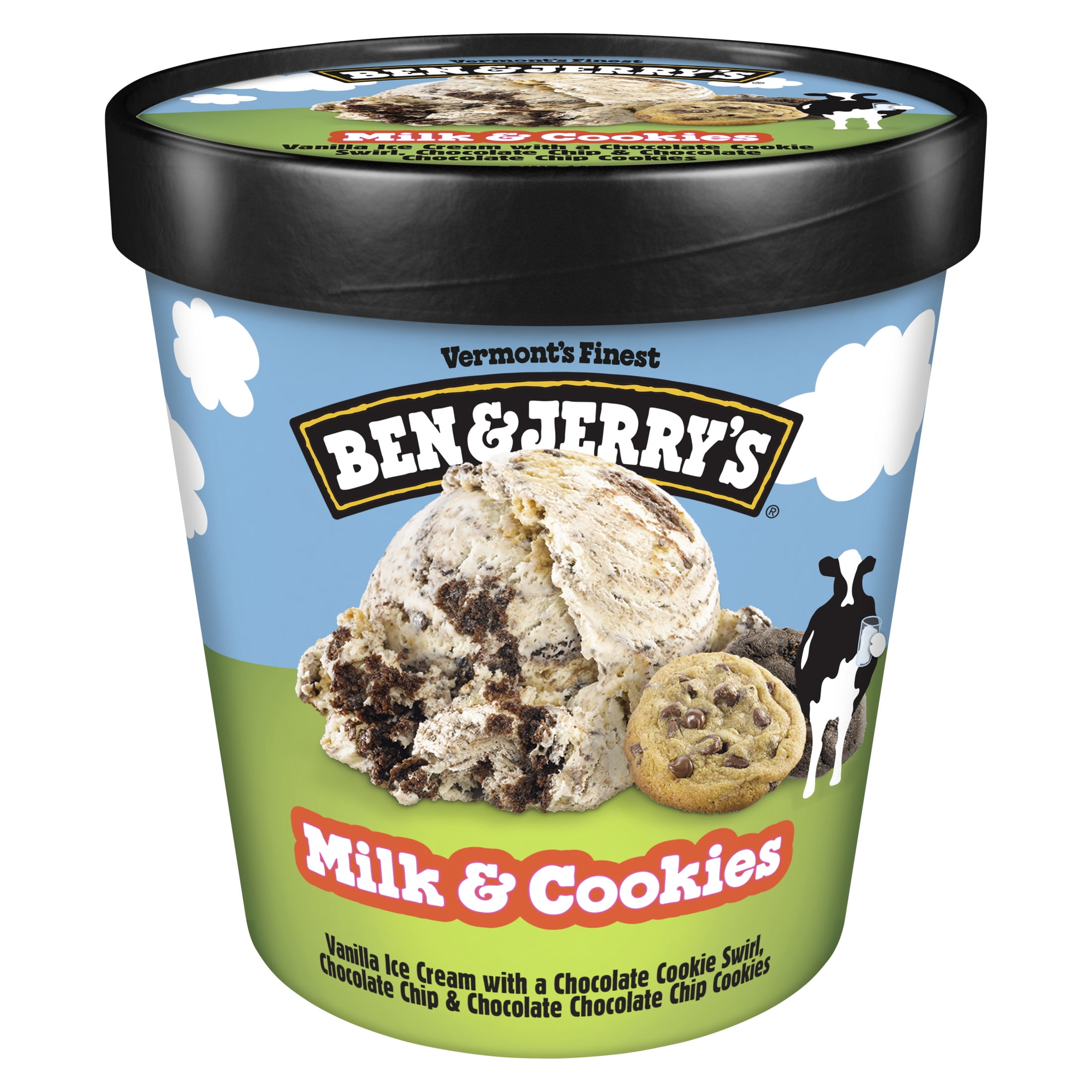 BEN & JERRYS MILK & COOKIES 1PINT