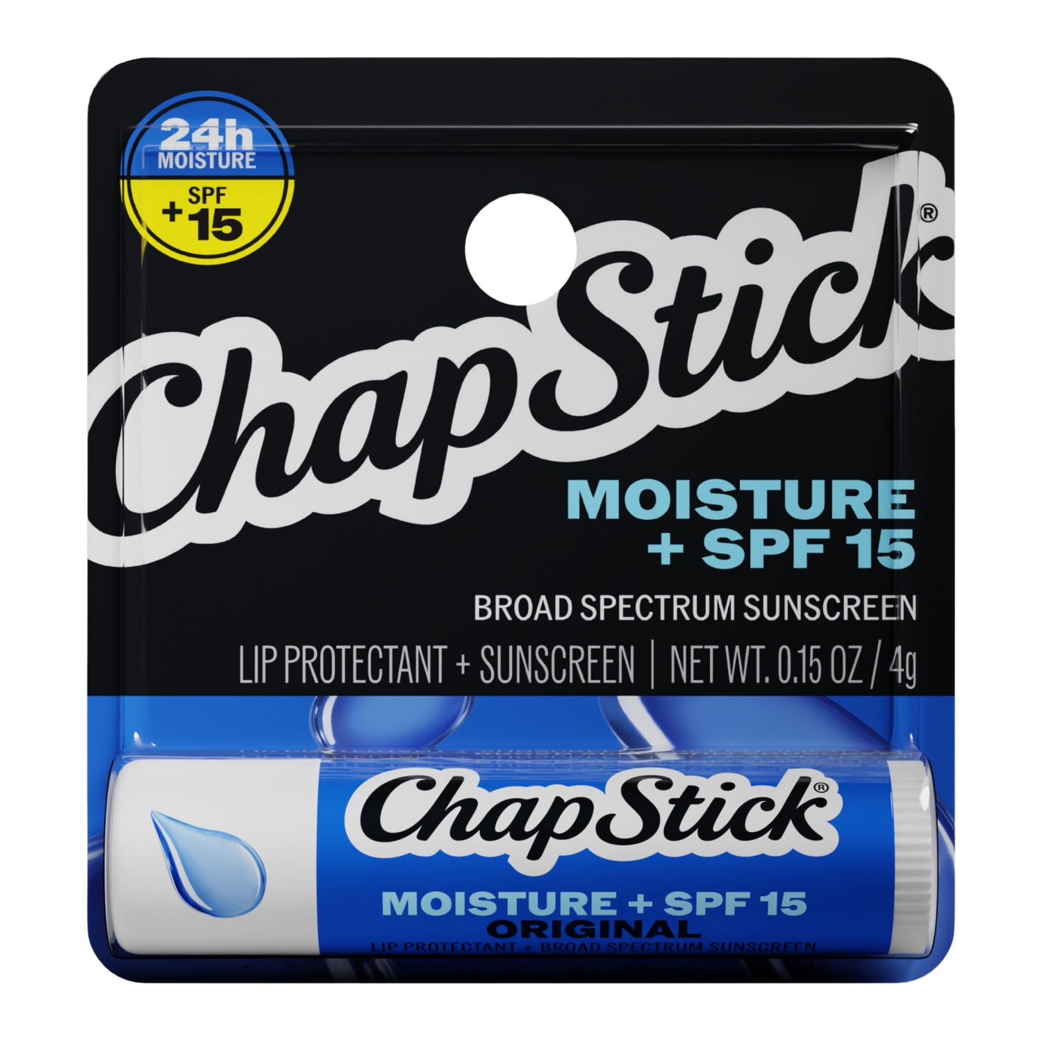 CHAPSTICK MOISTURIZER ORIGINAL 0.15OZ
