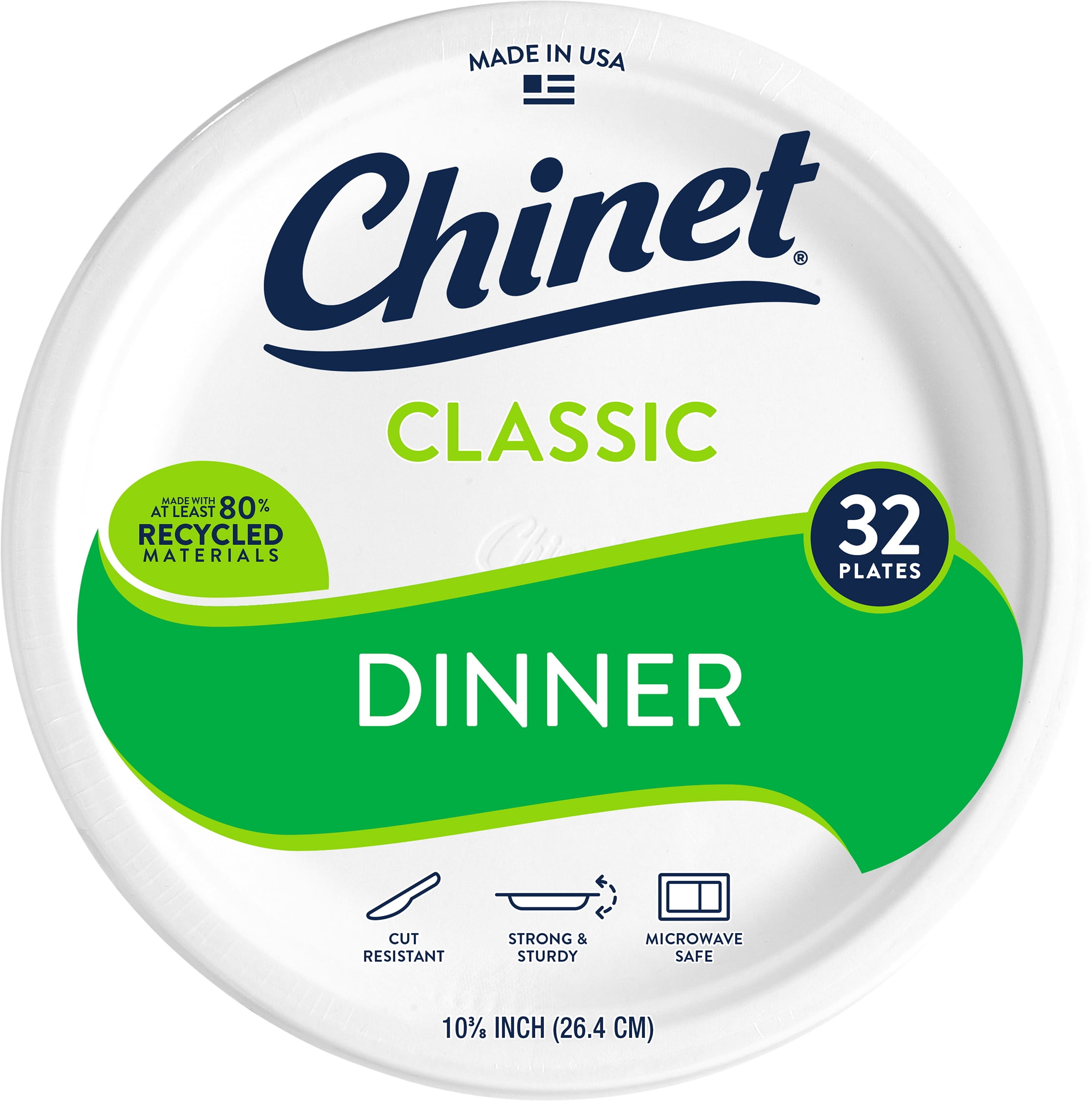 CHINET DINNER PLATES 10IN 32P