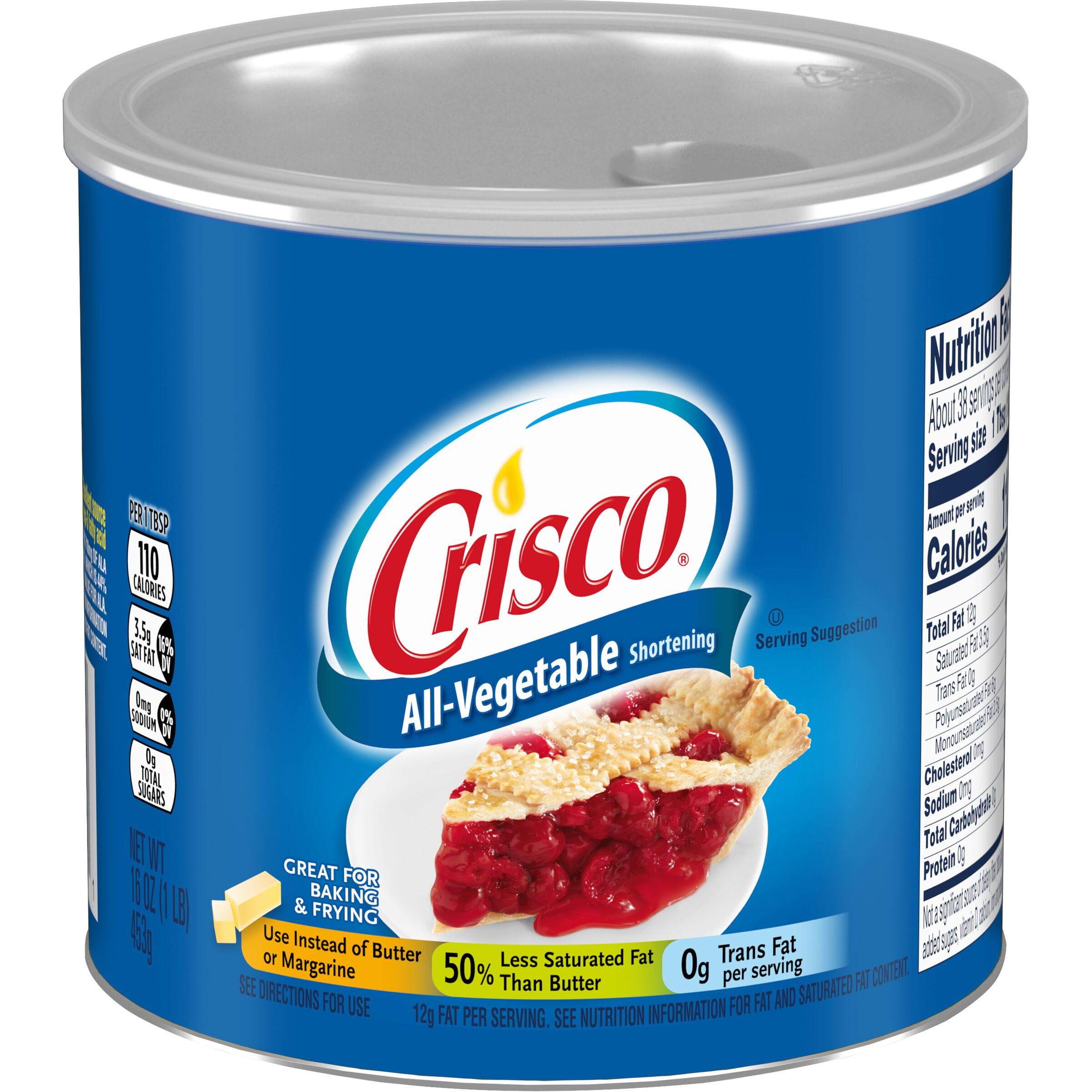 CRISCO ALL VEGETABLE SHORTENING 16OZ`