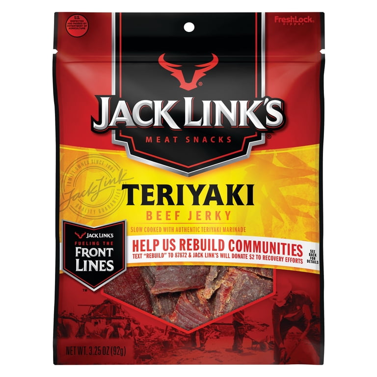 JACK LINKS BEEF JERKY TERIYAKI 3.25OZ