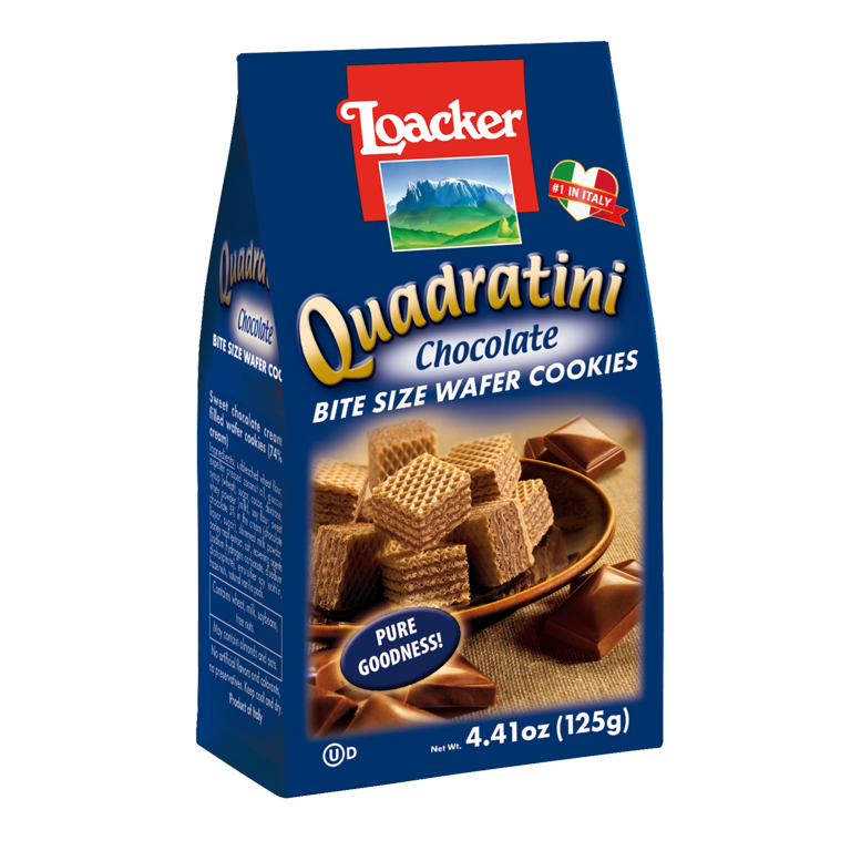 LOACKER QUADRATINI CHOCOLATE 4.41OZ