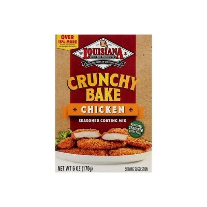 LOUISIANA CRUNCHY BAKE CHICKEN 6OZ