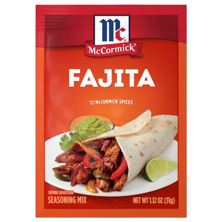 MCCORMICK FAJITA SEASONING MIX 1.12OZ