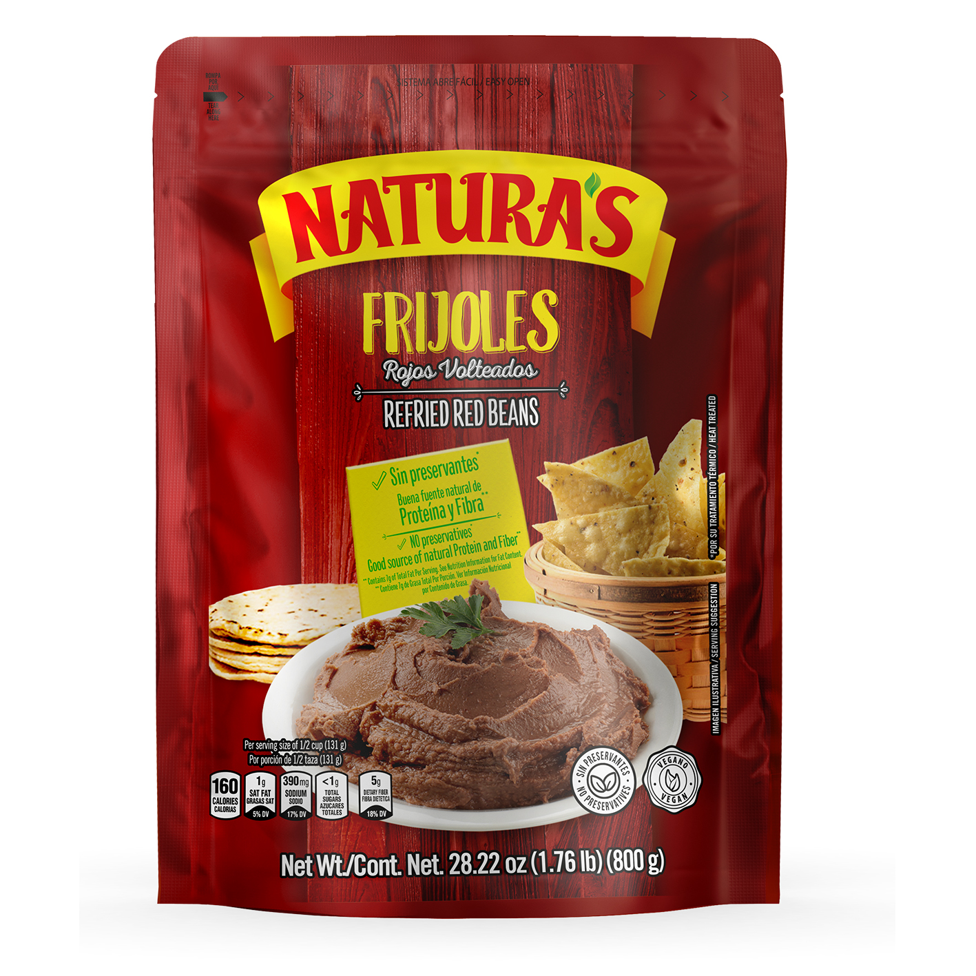 NATURA RED BEANS 28OZ