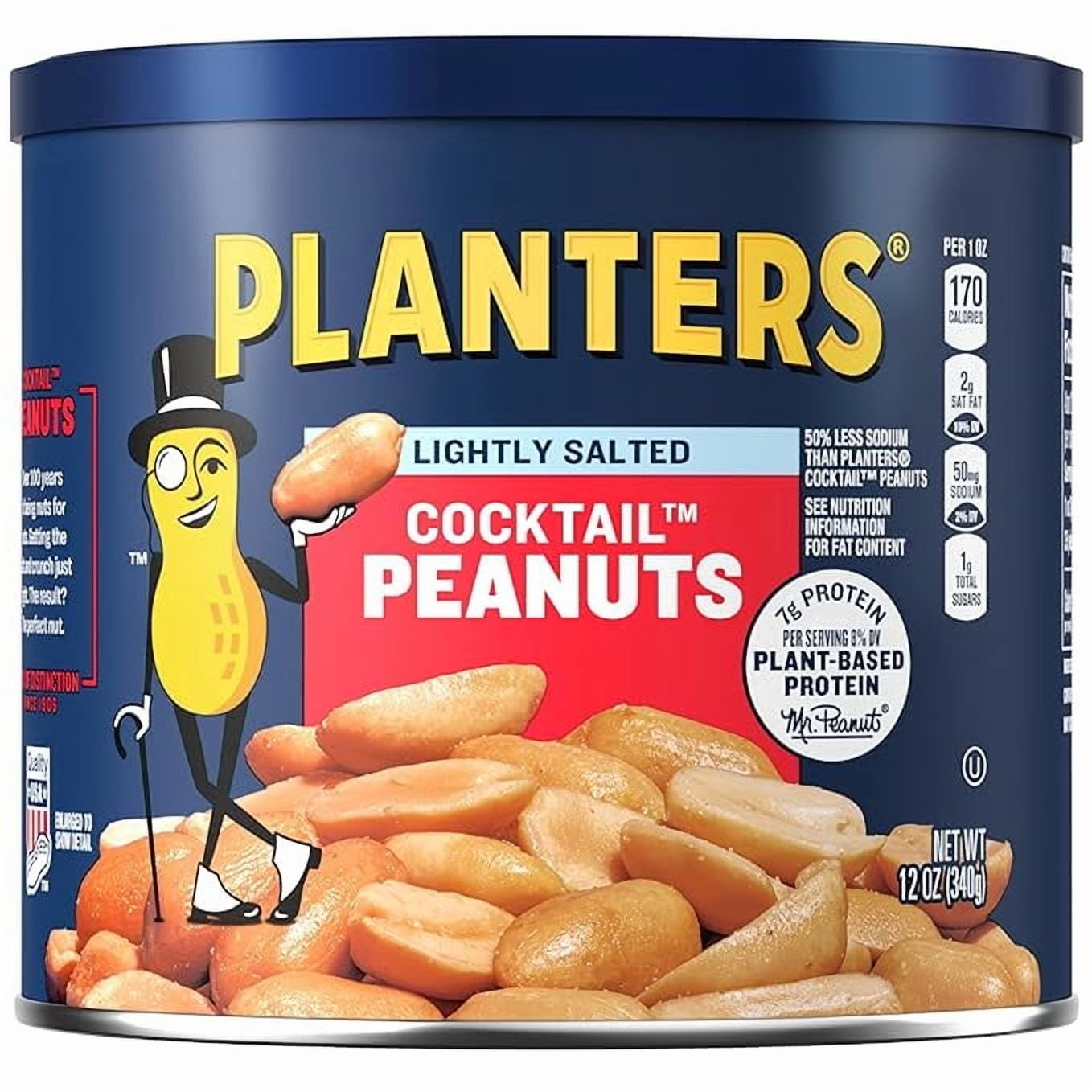 PLANTERS LIGHTLY SALTED PEANUTS 12OZ