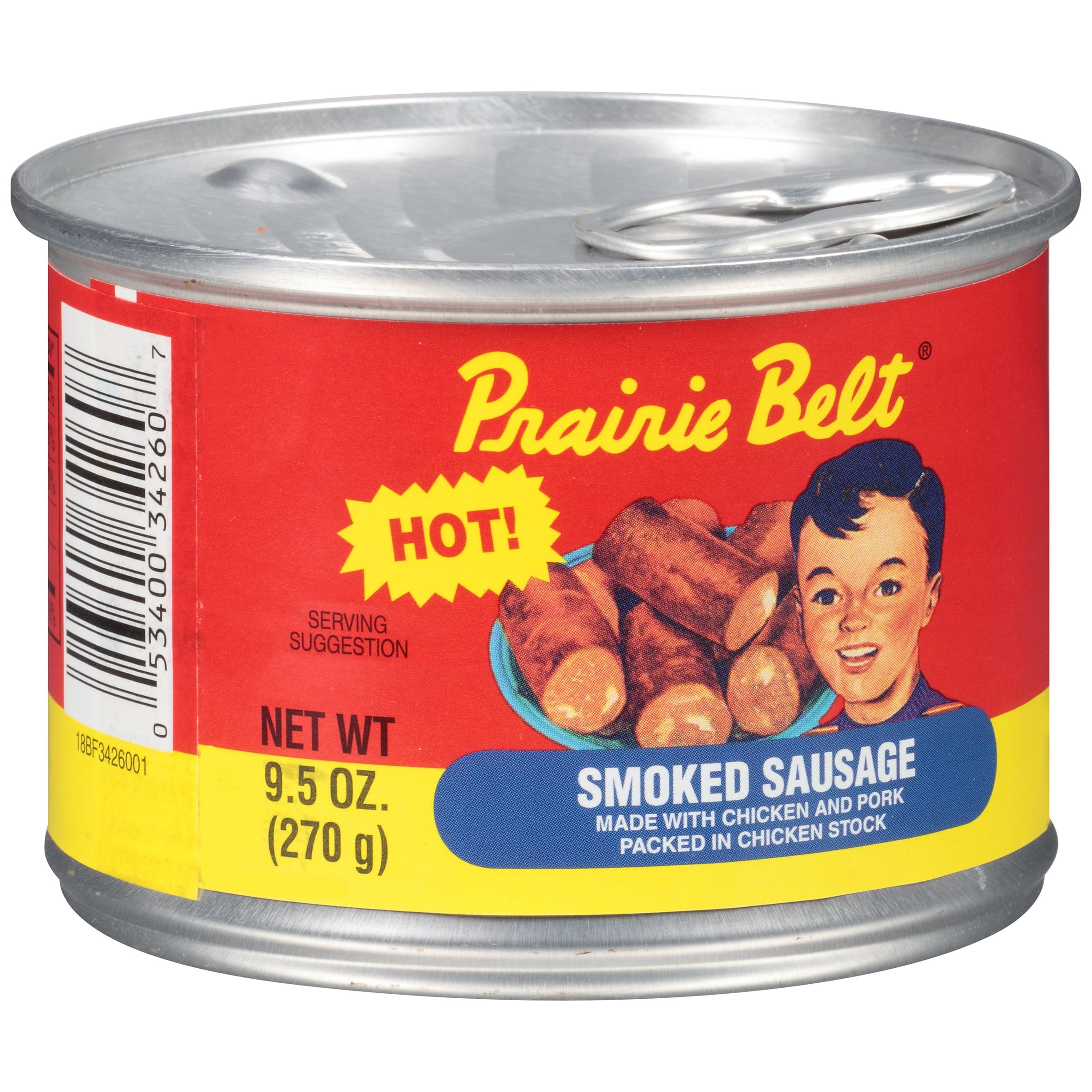 PRAIRIE BELT SMOKED SAUSAGE HOT 9.5OZ