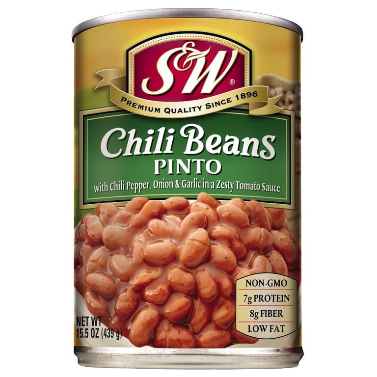 S&W CHILI BEANS PINTO 15.5OZ