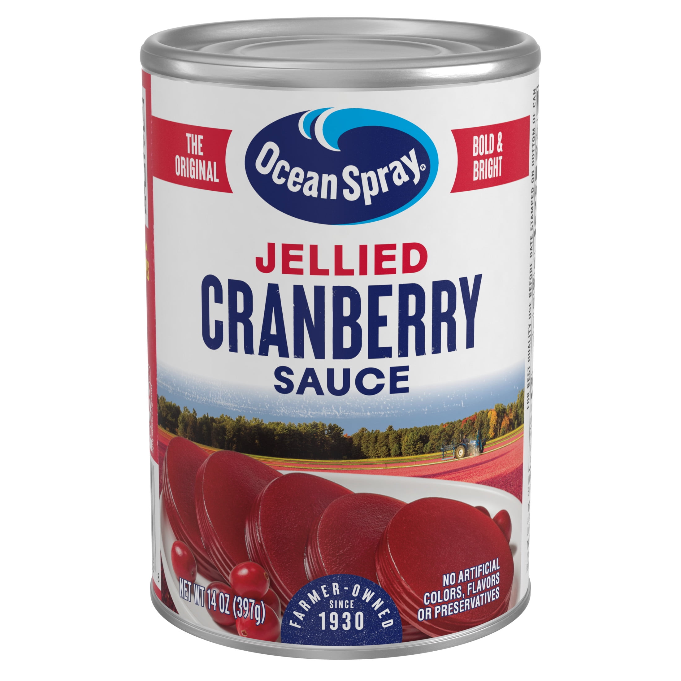 OCEAN SPRAY JELLIED CRANBERRY SAUCE 14OZ
