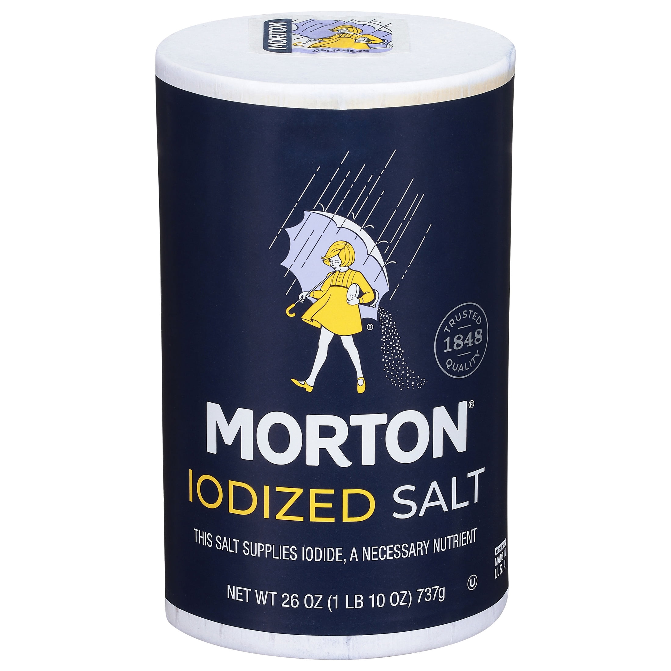 MORTON IODIZED SALT 26OZ