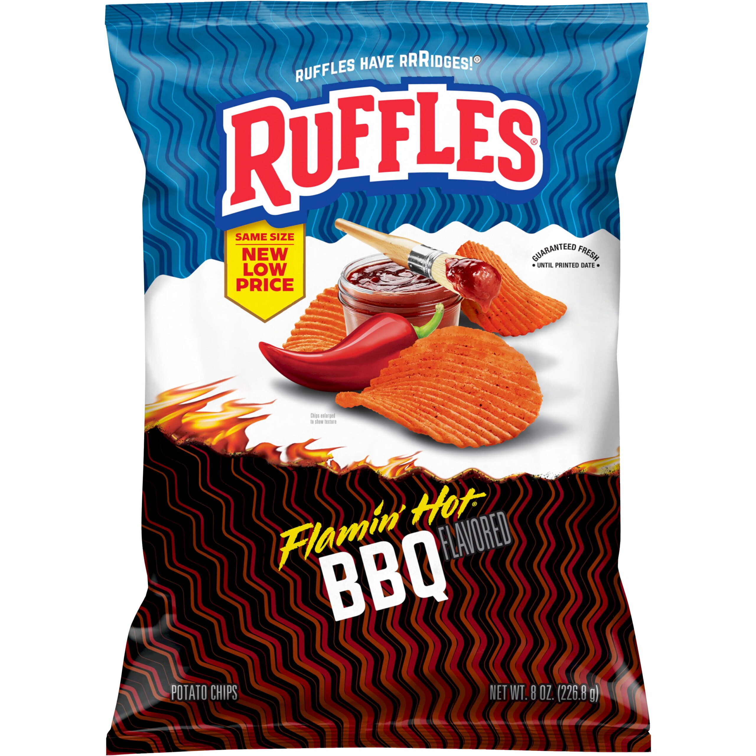 RUFFLES FLAMIN HOT BBQ 2.25OZ