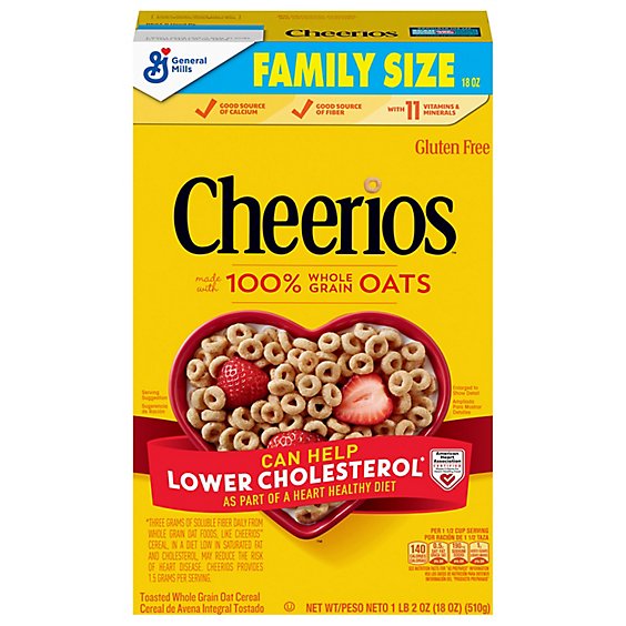 CHEERIOS FAMILY SIZE 18OZ