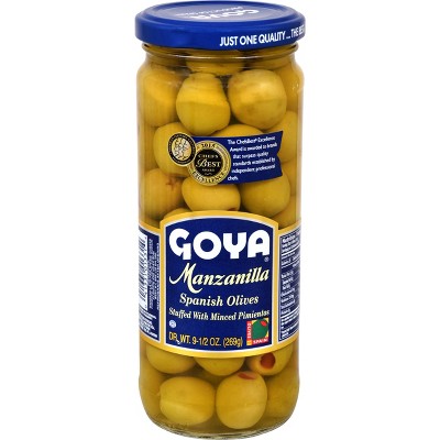 GOYA STUFFED MANZANILLA OLIVES 9.5OZ