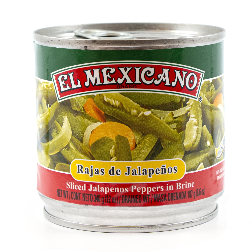 EL MEXICANO SLICED JALAPENOS 12OZ