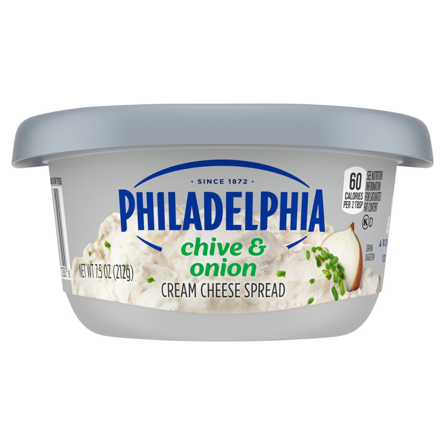 PHILADELPHIA CREAM CHEESE CHIVE & ONION 7.5OZ
