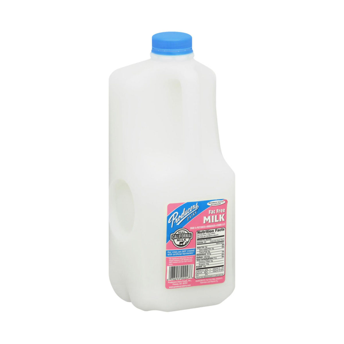 PRODUCERS FAT FREE MILK HALF GAL