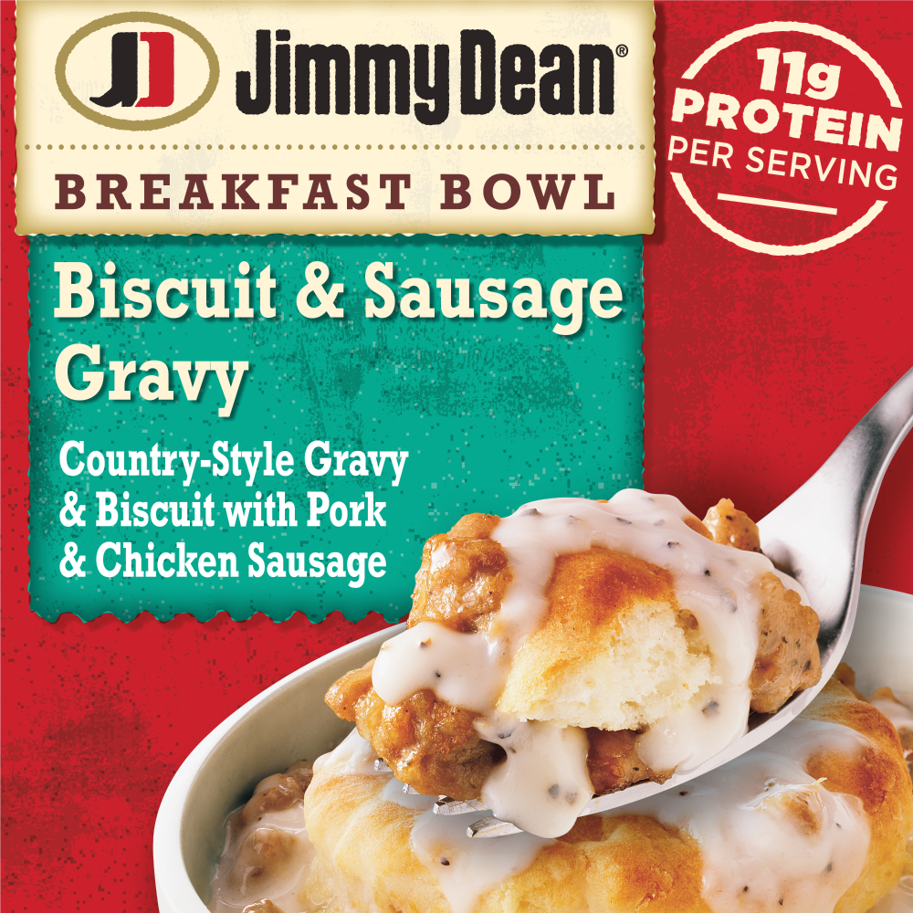 JIMMY DEAN BREAKFAST BOWL BISCUIT & SAUSAGE GRAVY