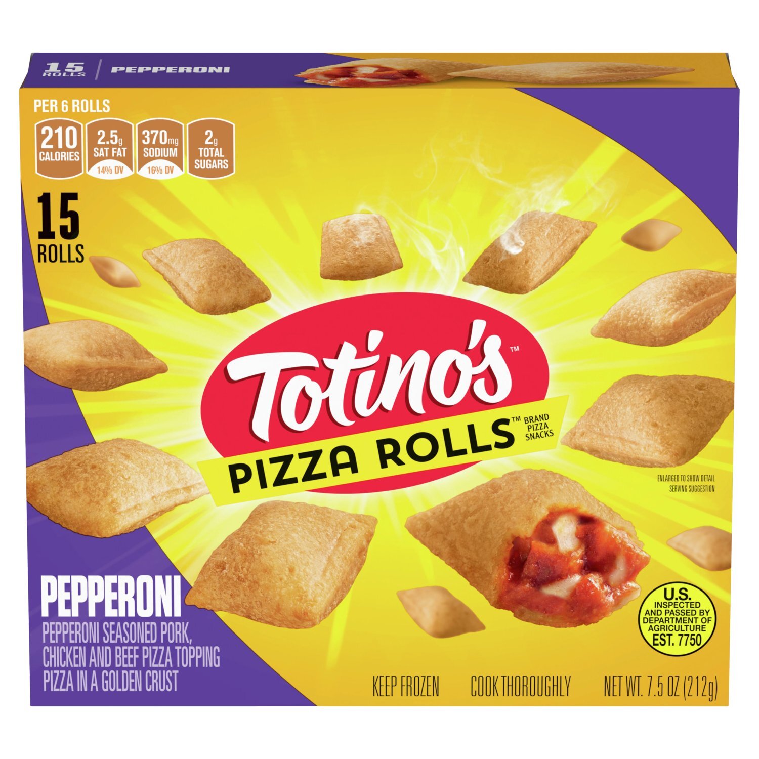 TOTINOS PIZZA ROLLS PEPPERONI 7.5OZ