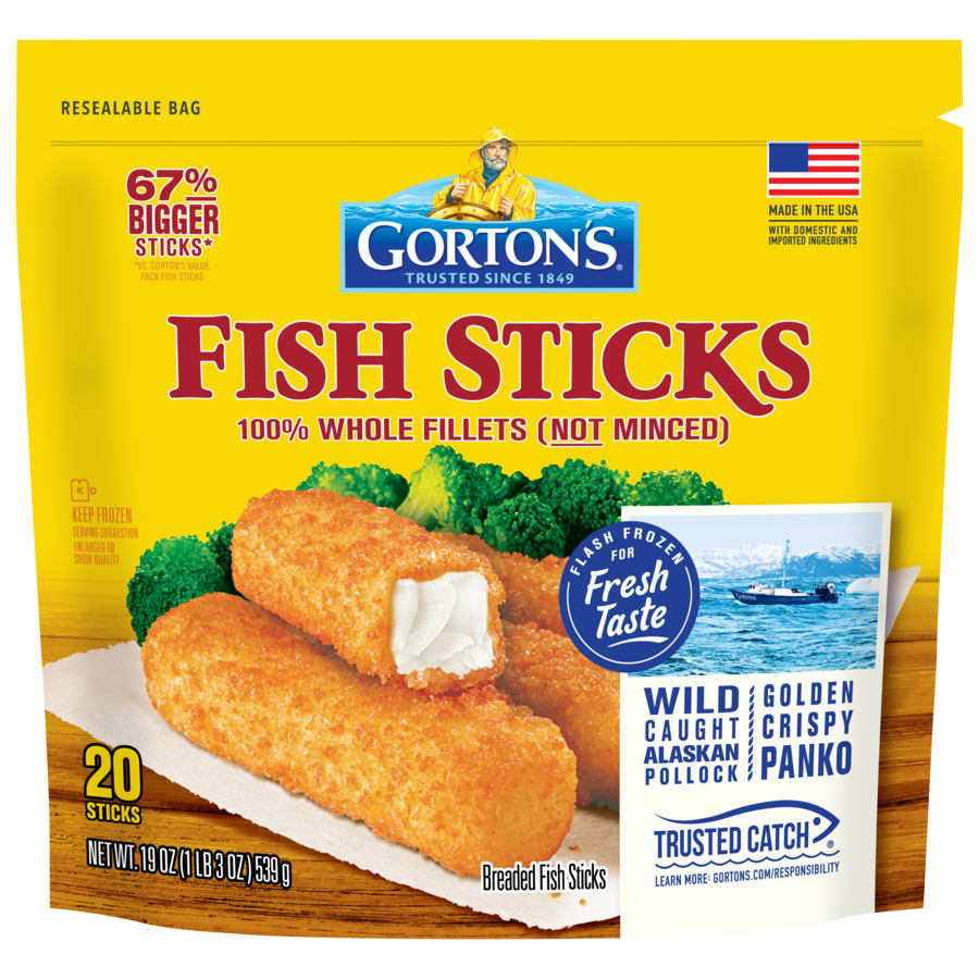 GORTONS FISH STICKS 19OZ