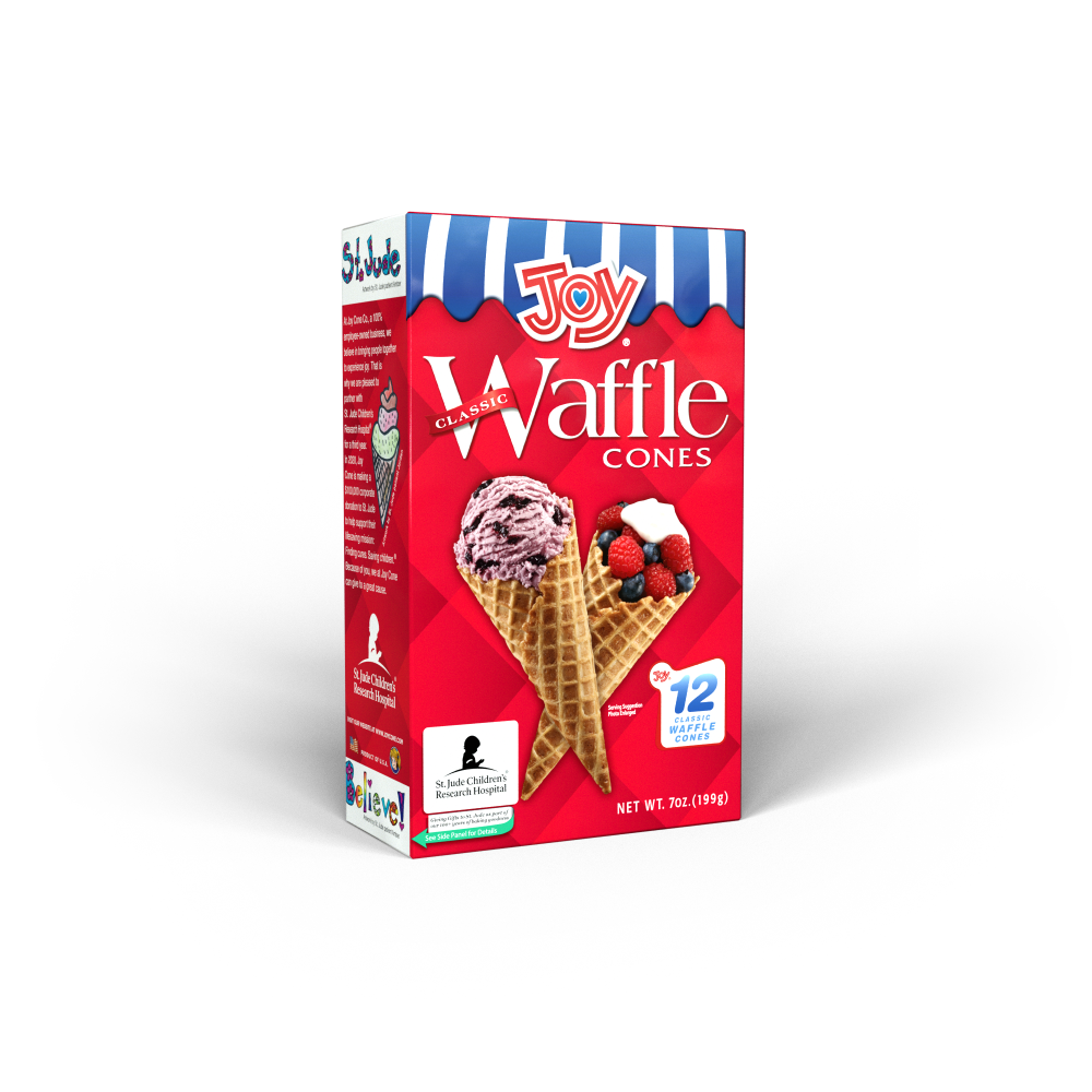 JOY WAFFLE CONES 12P